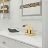 Cobbe Bathroom Faucet 4-Inch Double Handle with Pop-Up Drain and Supply Hoses Centerset Vanity Sink Faucets Brushed Gold - 2 of 4