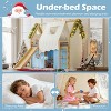 KWPZQEB Kids Loft Bed with Ladders & Slide, Solid Wood Loft Bed with Tents & Lights, House Bed with Under-Bed Play Space for Kids, No Spring Needed - 4 of 4