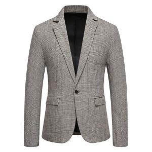 Men's Blazer Single-Button Casual Sport Coat Sizes M to 3XL - 1 of 3