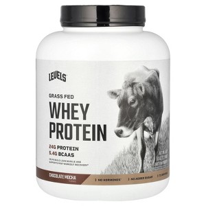 Levels Grass Fed Whey Protein Powder, Chocolate Mocha, 5 lb (2.27 kg) - 1 of 2