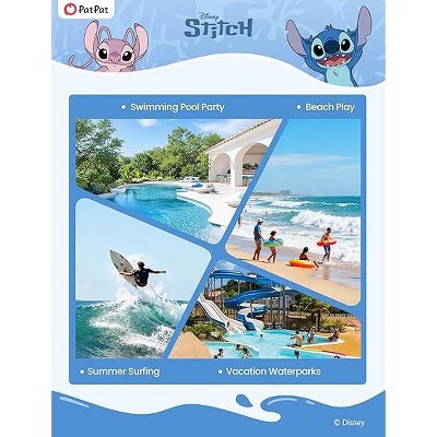 Stitch Disney Stitch Kids Girls UPF 50+ Sport Summer Swimwear Sets Tankini Stitch Yellow 3T-4T — фото 5