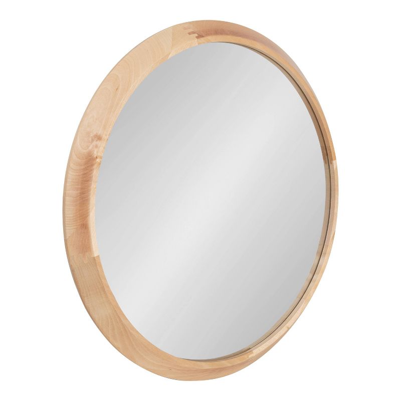 24&#34; x 2&#34; Uldrich Wood Framed Decorative Wall Mirror Natural - Kate &#38; Laurel All Things Decor, 1 of 8