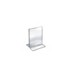 Azar Displays Bottom Loading Clear Acrylic T-Frame Sign Holder 4" Wide x 6'' High- Vertical/Portrait. - 2 of 4
