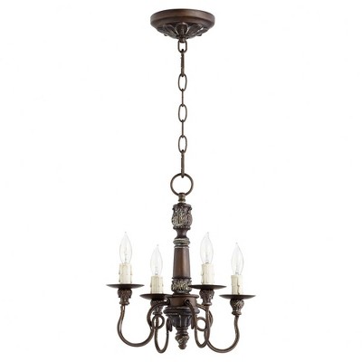 Quorum Lighting Salento 4-Light Vintage Copper Chandelier
