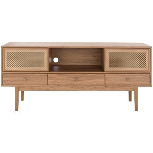 Ceu 3 Drawer 1 Shelf Media Stand - MED9606 - Safavieh - 1 of 4