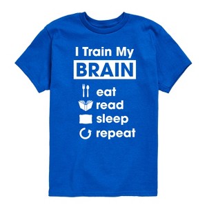 Boys' - Instant Message - I Train My Brain Short Sleeve Graphic T-Shirt - 1 of 4