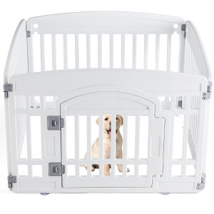 Lyngins Pet Playpen Safe & Secure, Indoor/Outdoor Dog Kennel for Small/Medium Dogs, Adjustable & Portable Dog Crate, Indoor/Outdoor Pet Fence - 1 of 4