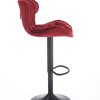 DSVIMOY Counter and Bar Stool Set of 2 Swivel Height Adjustable Velvet Bar Stools with Powder Footrest for Dining, Red, 23.98"*17.98"*18.98" - 4 of 4