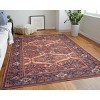 Rawlins Transitional Medallion Red/Tan/Blue Area Rug - 2 of 4