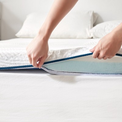 Mattress Cover for 3 Inch Mattress Topper, Cooling Tencel Fabric