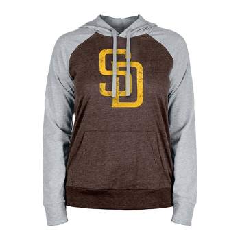 MLB San Diego Padres Women's Lightweight Bi-Blend Hooded Sweatshirt