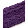 Wrapables Women's Cable Knit Leg Warmers, Purple - image 3 of 4