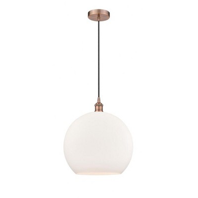 Athens - 1 Light Pendant In Industrial Style-17.38 Inches Tall and 13.75 Inches Wide