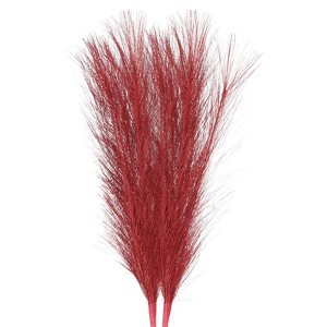 Unique Bargains Party Vase Wedding Decor Tall Fluffy Faux Pampas Grass - 1 of 4