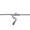 EVERLY JEWELRY | Sterling Silver Cubic Zirconia Double Strand Bracelet Black Rhodium, 7 inch - 2 of 4