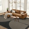 Lahome Modern Rainbow Jute Washable Outdoor Area Rug-Soft, Durable Carpet for Patio, Garden, or Balcony - 2 of 4