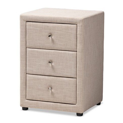 Tessa 3 Drawer Nightstand Baxton Studio Target