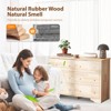Karl Home 6-Drawer Natural MDF (Medium-Density Fiberboard) 47.24in. W Chest of Drawer - 3 of 4