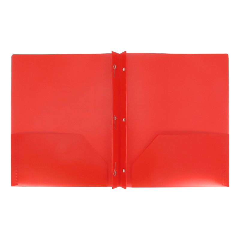 2 Pocket Plastic Folder with Prongs - up & up™, 2 of 8