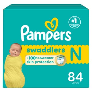 Pampers Swaddlers Sensitive Disposable Diapers - (Select Size and Count) - 1 of 4