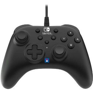 Hori - HORI Wired HORIPAD Turbo Controller: Black for Nintendo Switch - Offically Licensed by Nintendo - 1 of 4
