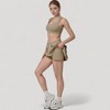 Anna-Kaci Women's Square Neckline Sports Bra with Supportive Underband for Low to Medium Impact Activities - 3 of 4