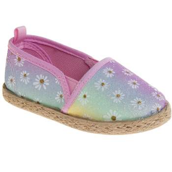 Nanette Lepore Girls' Colorful Closed-Toe Espadrille Sandals Flat Shoes Ballerinas (Toddler Sizes)