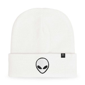 Dalix Alien Embroidered Beanie Hat Knit Cap Cold Weather Mens - 1 of 4
