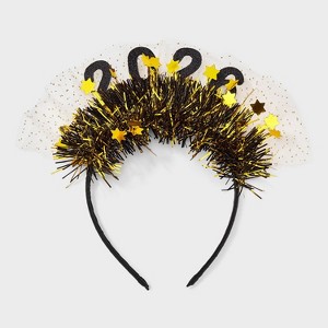 2026 Tinsel Headband - Black - 1 of 3