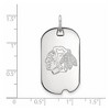Black Bow Jewelry 10k White Gold Chicago Blackhawks NHL Pendant - 2 of 3