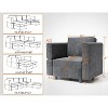 113.4" Reversible Sectional Sofa, 6-Seater Modular Sectional Sofa with Chaise, U-Shape Modular Couch with Storage Seats & Ottomans - 4 of 4