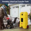 Fuel Caddy, 15 Gallon Portable Gas Can Fuel Tank Container with Fluid Transfer Siphon Pump and 10ft. Delivery Hose, Diesel Storage Can - 4 of 4