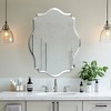 Artloge 27.5/31.5in Irregular Frameless Bathroom Mirror Silver Wall Mirror Beveled Edge Wall Mirror for Room Entryway Hallway - 4 of 4
