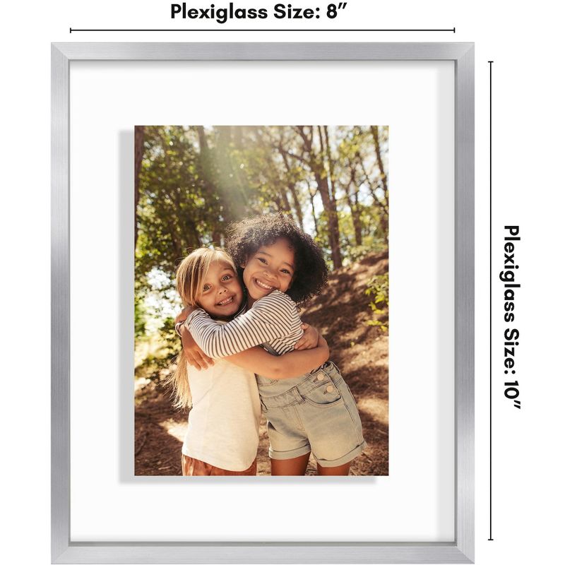 Americanflat Floating Aluminum & Plexiglass Picture Frame, 2 of 9