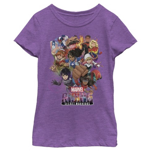 Girl's Marvel Rising: Secret Warriors in Action T-Shirt - image 1 of 4