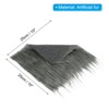 Unique Bargains DIY Crafts Halloween Gnome Beard Plush Fluffy Faux Fur Fabric Square Patches - 2 of 4