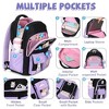 Girls Backpack, 2pcs set Kids Backpack with Insulated Lunch Box Bag Girls Bookbag Kawaii School Backpacks for Age 6-12 Years Old, Pink Match Beige - 4 of 4