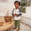 Gerber Toddler Boys' Henley Shirt and Joggers 2-Piece Set - 2 of 4