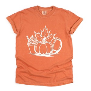 Simply Sage Market Fall Collage Garment Dyed Tee - 1 of 4