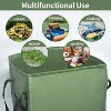 2-Pack 40 Gallons Collapsible Leaf Bag Outdoor Reusable Garden Waste Bag - 4 of 4