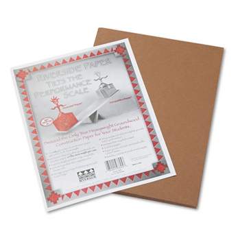 Pacon Prang Construction Paper Dark Brown 12 X 18 50 Sheets Per Pack 5  Packs (pac6807-5) : Target