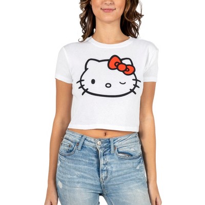 Hello Kitty Drinking Boba Tea Women's Pink Short Sleeve Sleep Shirt-Small