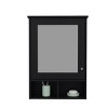 GlasFlength Decorative Wall Mirrors Wall Art Bathroom Decor Cabinet Open Storage Cabinet Mirrors for Bathroom Wall, Black, 6.6"*20.9"*29" - 4 of 4