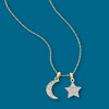 Ross-Simons 0.10 ct. t.w. Pave Diamond Star and Moon Charm Necklace in 14kt Yellow Gold - 4 of 4