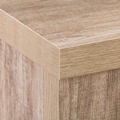 Joliet Warm Beige & White Distressed TV Stand with Cabinet for 80" TVs