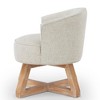 CAVINAS Swivel Accent Chair Linen Upholstered Lounge Chairs for Bedrooms Comfy Chair with Cross-Shaped Base Swivel Chair for Living Room - 2 of 4
