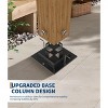 Aluminum Pergola, Outdoor Retractable Pergola with Sun Shade Canopy for Garden Porch Yard Beach Gazebo Grape Trellis Pergola - 4 of 4