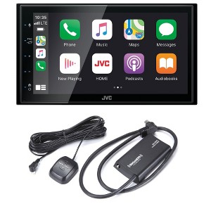 JVC KW-M560BT Digital Media Receiver 6.8" Touch Panel Compatible With Apple CarPlay & Android Auto with SXV300v1 Satellite Radio Tuner - 1 of 4