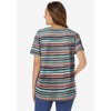 Woman Within Plus Size Notch-Neck Pocket Tee - 3 of 4