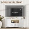 TV Stands for Living Room, White Entertainment Center with Led Lights, Television Stands for 65 inch tv,Long TV Console Table with Storage and Drawer - 2 of 4